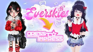 Only Using EVERSKIES OUTFITS In DRESS To IMPRESS ROBLOX..?!