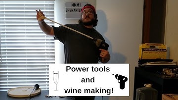 Step 2: Racking and Degassing wine.