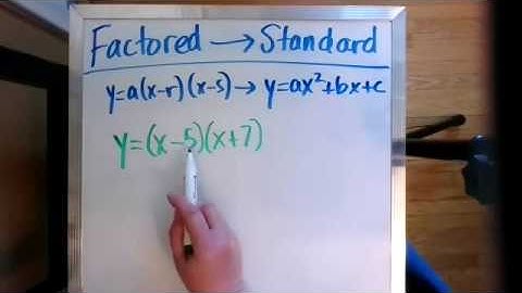 MBF3C Factored to Standard 2 examples