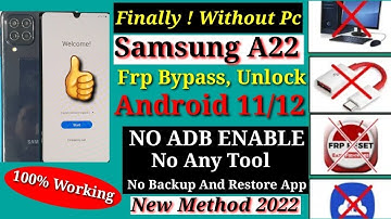 Samsung A22 Frp Bypass 2024 | Samsung A22 Google Account Unlock/ A22 Frp Unlock Without Pc 100% work