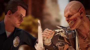 Mortal Kombat 1 - T-1000 vs Baraka | All Intro/Interaction Dialogues