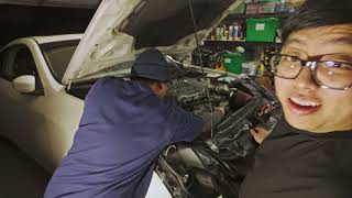 Athlete Statistics 2004 G35 Coupe Weapon R Coolant Tank Install + Power Steering Reservoir Replacement