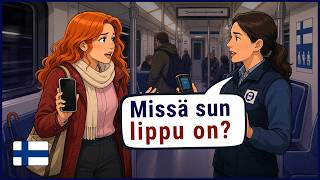 Learn Finnish for Daily Life | Speak Finnish at the Shop & Bus | Real Finnish Conversation Practice screenshot 3