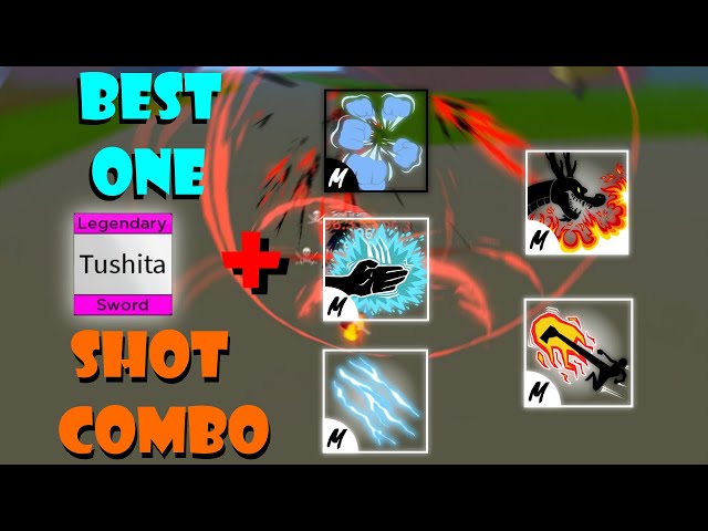 『Best Fruit Dark + Tushita One shot combo』Bounty Hunt l Roblox, Blox fruits  update 16