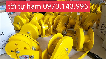 kho tời tự hãm, tời quay tay . pa lăng xích các loại. tời nâng khung rạp cưới. tời kéo ô tô tời gỗ