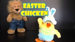 Easter Chicken Dance DanDee Electronic Dancing Plush Doll & LuckyLionBear Happy Easter