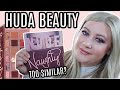 HUDA BEAUTY NAUGHTY NUDE PALETTE: 2 LOOKS + COMPARISON TO NEW NUDES