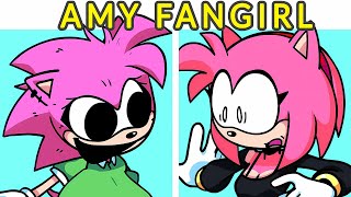 Friday Night Funkin' VS Liz - Amy Fangirl | She LOVES Amy...❤️ (FNF MOD/Canon) (Sonic the Hedgehog)