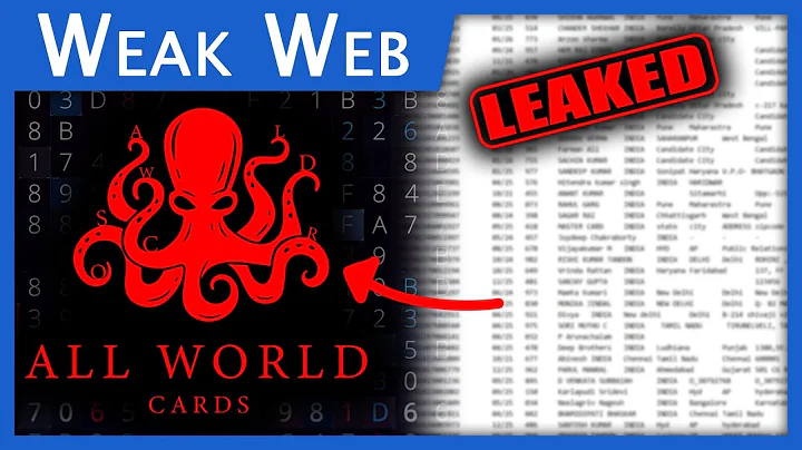 Exposed: 1 Million Credit Cards Leaked on the Dark Web