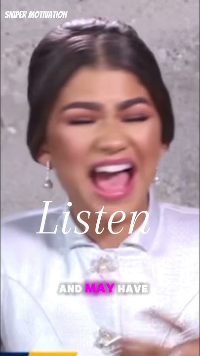 SUBSCRIBE zendaya advice to people #motivation #zendaya #viral #