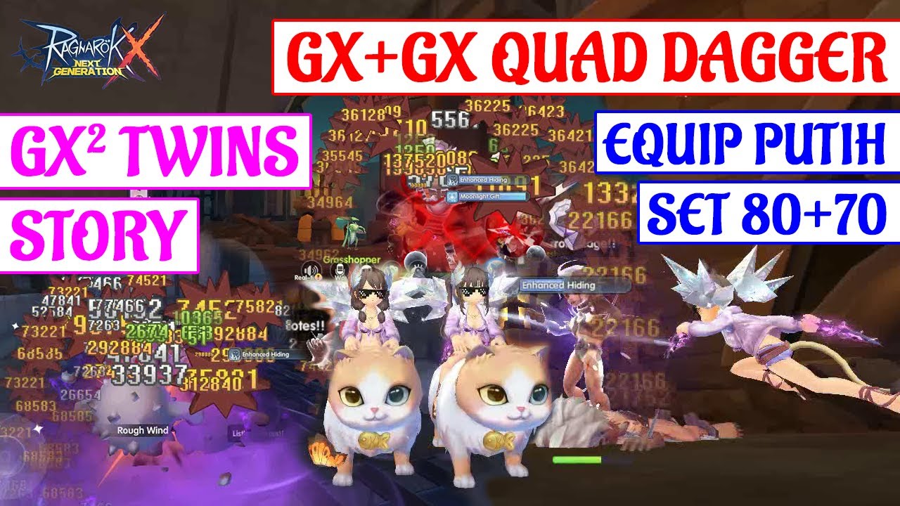 [ROX] GX+GX KISAH DUO SEJOLI IMUT, 2X DUAL-DAGGER CRIT GUILLOTINE CROSS ...