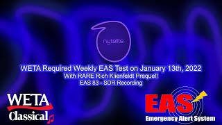 RARE R.K. PREQUEL! WETA Required Weekly EAS Test on January 13th, 2022 - EAS 83