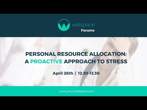 Personal Resource Allocation: A Proactive Approach To Stress