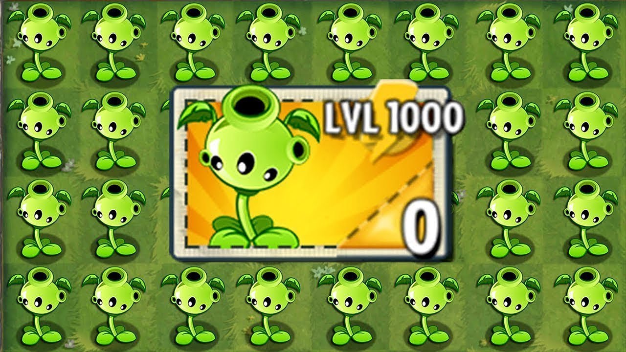 Pvz 2 Challenge - 1000 All Plants Pea Vs Team Modern Day Zombie LEVEL ...