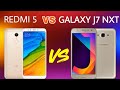 Xiaomi Redmi 5 VS Samsung Galaxy J7 Nxt Comparison | Must Watch | MrPhoneji