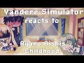 Yandere Simulator Reacts to Ayano Aishis Childhood// gacha life// ORIGINAL// Yandere Simulator
