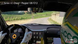 Rallye des Vins Mâcon 2023 - Caméra Embarquée Ferrier/Chavet - Peugeot 106 F213 - ES1