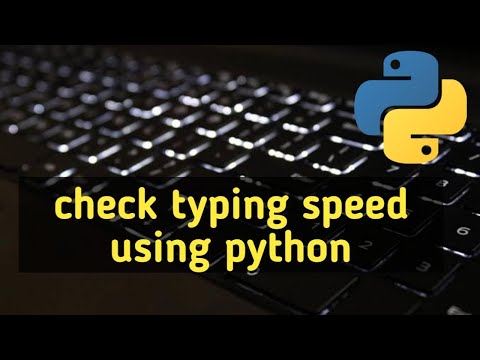 check typing speed using python | Telugu | unq coder