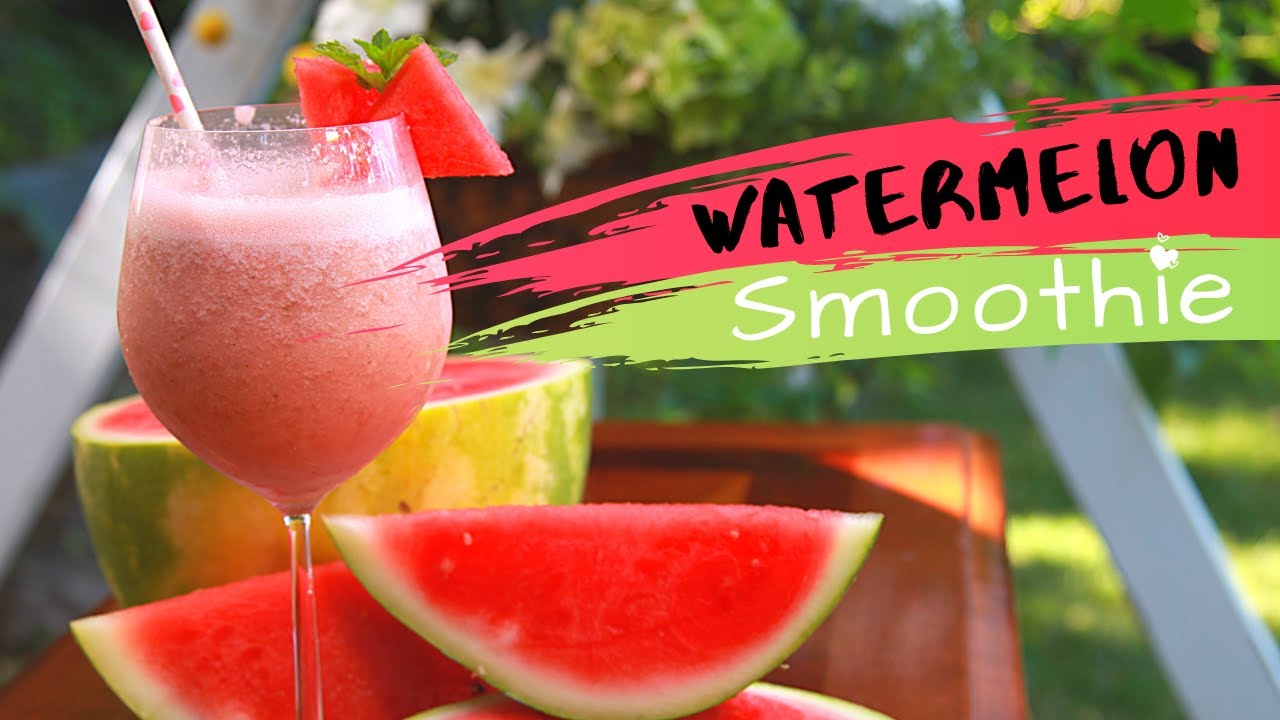 WATERMELON SMOOTHIE Healthy Banana Watermelon BEST Summer Smoothie