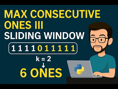 Max Consecutive 1's with Just K Flips! Can You Solve This? | LeetCode Solutions