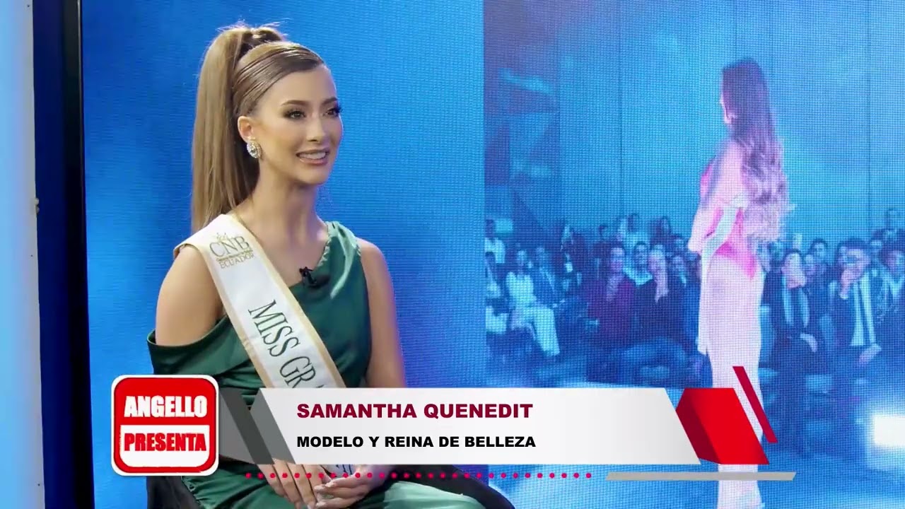 Samantha Quenedit en el programa de Angello Barahona por Vito tvo 