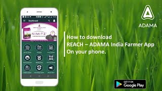 How to download REACH ADAMA India Farmer App screenshot 1