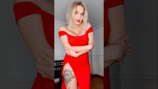 Do you like my new red dress? #asmr #annamonik #girls #model #dress #dance