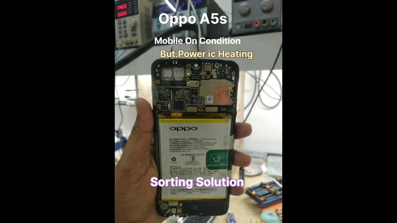 Oppo A5s Power ic Ower Heating problem Solution_How to Repair Half Sorting