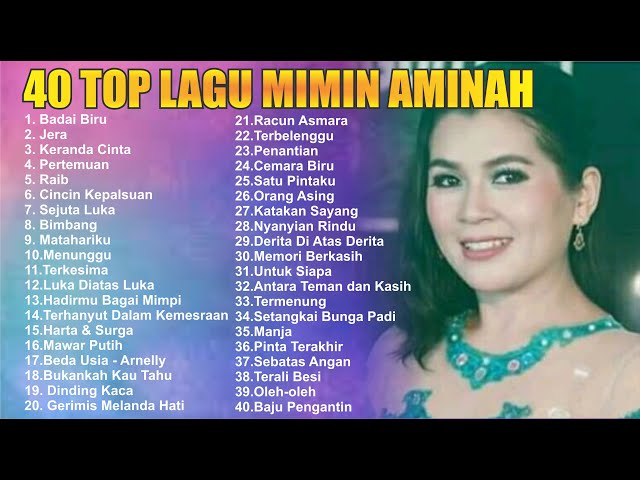 Mimin Aminah  - Top 40 Lagu 4 Jam Non Stop class=