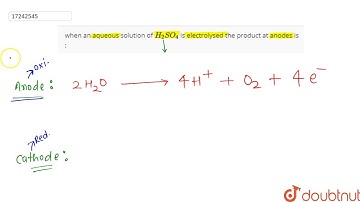 when an aqueous solution of `H_2SO_4` is electrolysed the product at anodes is :