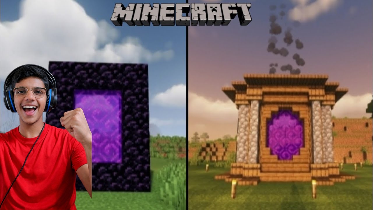 I Transformed the Nether Portal in Minecraft | Minecraft Survival ...
