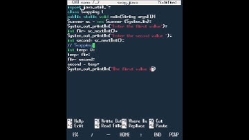 Swapping two variables using third variable, Swapping technique in java #shorts  #subscribe