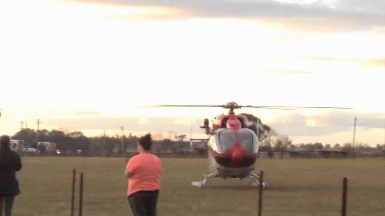 NSW Ambulance Helicopter Rescue 22 Start Up & Take Off Mamre Road Mount Vernon YouTube