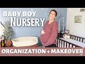Nursery Makeover | Baby Boy Vintage Nursery | Nursery Organization + DIY Transformation on a Budget
