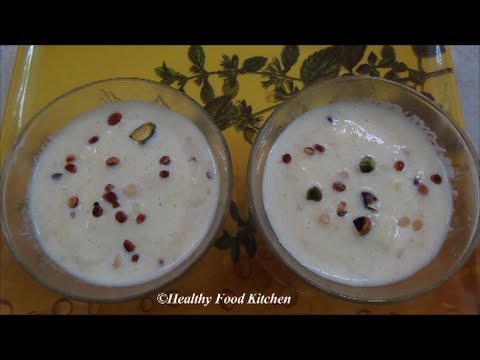 Nungu Kheer Recipe-Ice-Apple Kheer Recipe-Palmyra Fruit Recipe By Healthy Food Kitchen