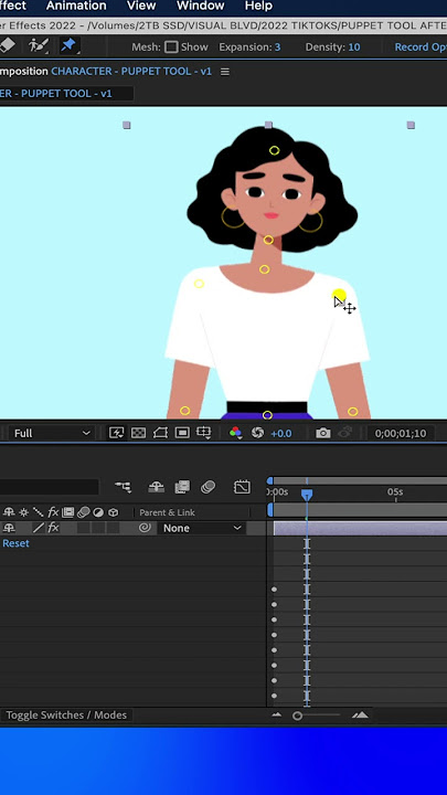 The SIMPLEST Way To ANIMATE CHARACTERS in AFTER EFFECTS (Puppet Tool Tutorial)