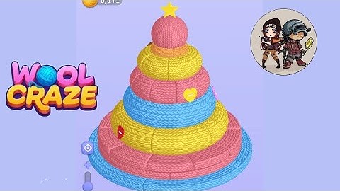 Wool Craze Puzzle level 2 Ring Stacker Guide & Answers | Mobile Gameplay Walkthrough