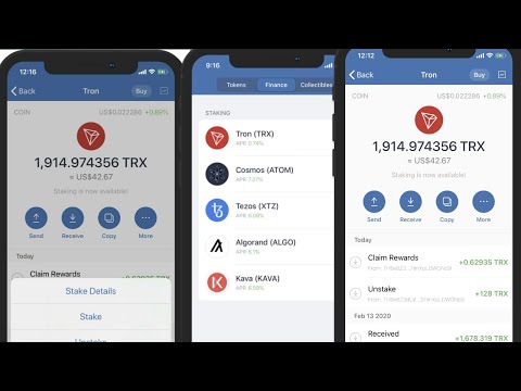HOW TO STAKE TRON ,TRX  ON TRUSTWALLET
