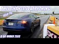 Drag racing 1020hp tesla plaid vs everything it could change racing forever mind blowing