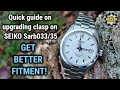 How to change the clasp on the Seiko SARB033 or SARB035. Upgrade the clasp to allow perfect fitment!