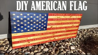 HOW TO MAKE A 'PLEDGE OF ALLEGIANCE' AMERICAN FLAG - STEP BY STEP DREMEL CARVING PROJECT
