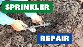 How to FIX A BROKEN UNDERGROUND SPRINKLER PIPE