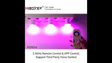 Mi Light E26 / E27 / B22 6W RGB+CCT LED Light Bulb Remote & APP &Third Party Voice Control