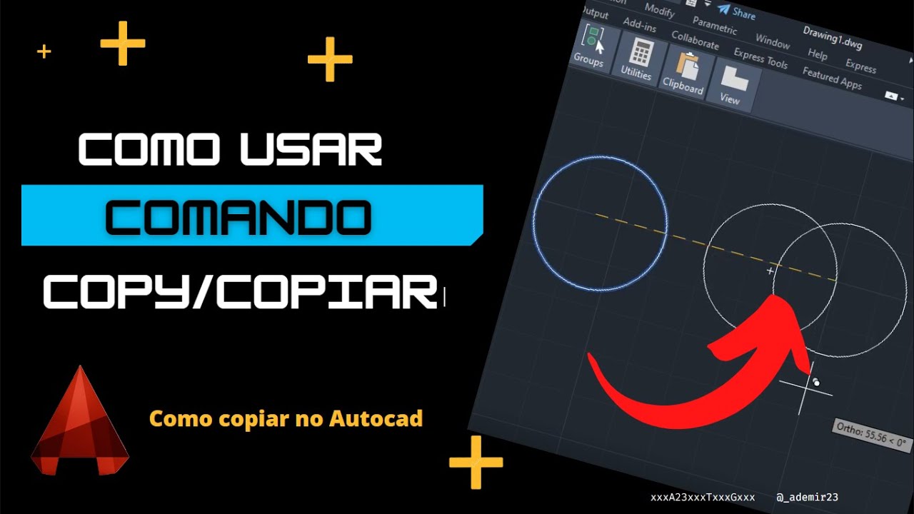 Como usar o comando COPIAR/COPY no AUTOAD [ Fácil e Prático ] - YouTube