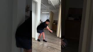 Split Stance Fold + Press on Wall - ProForm Physiotherapy
