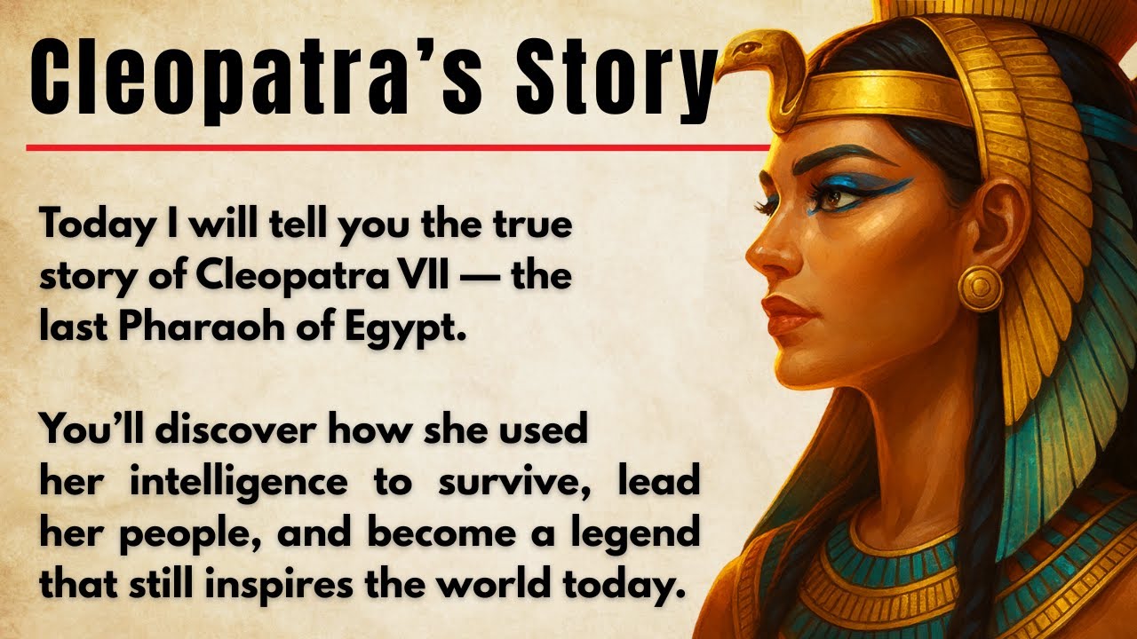 Who Was Cleopatra Really?🏺|| A Story of Power, Politics, and Legacy | Graded Reader | Learn English