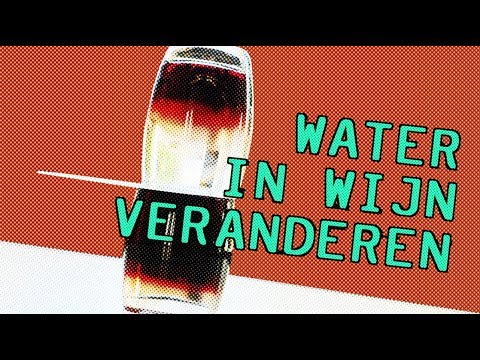 WATER IN WIJN VERANDEREN !? Science@Home - proefje / experiment