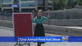 Knife-Thrower Jack Dagger Performs For KCAL9 screenshot 5