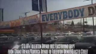 CTA #74 Fullerton Avenue bus (EB trip) from Grand/Nordica to Fullerton/Halsted (02-06-17)