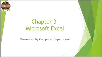 Class 5 - Computer- Chapter 3 - Microsoft Excel Part-5